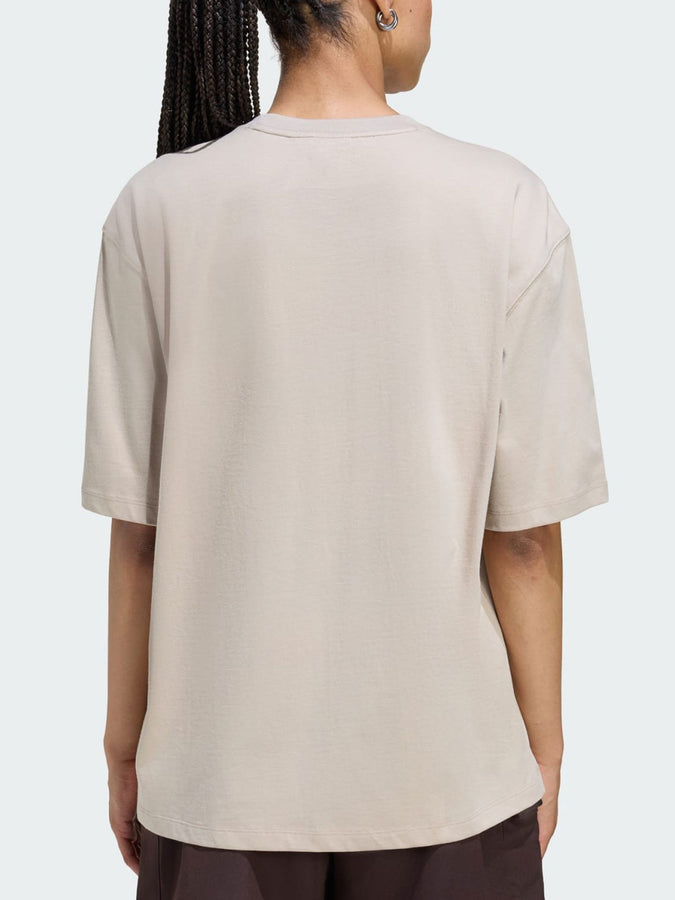 Adidas Essentials Boyfriend Stone Khaki T-Shirt Spring 2026 | STONE KHAKI