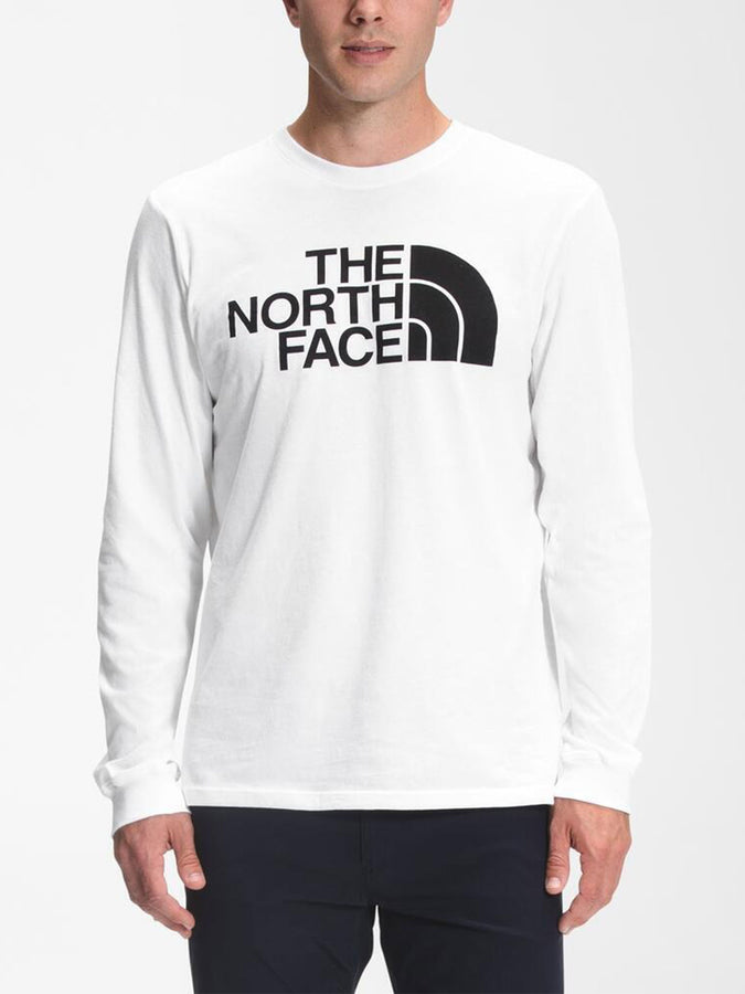 The North Face Half Dome Long Sleeve T-Shirt Spring 2026 | TNF WHITE/TNF BLACK (LA9)