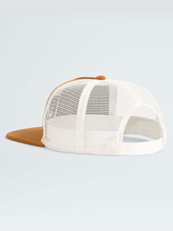 The North Face Half Dome Trucker Hat | TIMBER TAN/LEATHER PATCH (BTI)
