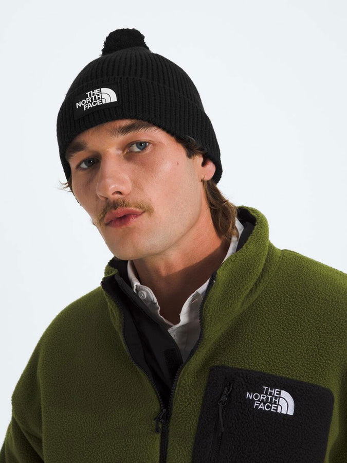 TNF Logo Box Pom Beanie | TNF BLACK (JK3)