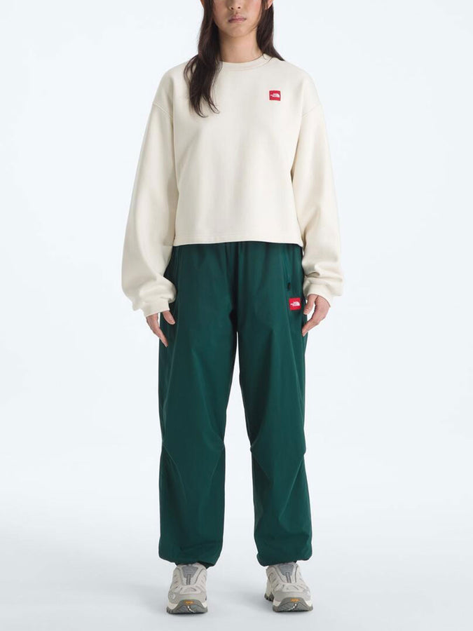 TNF Red Box Crewneck Sweatshirt | WHITE DUNE (QLI)
