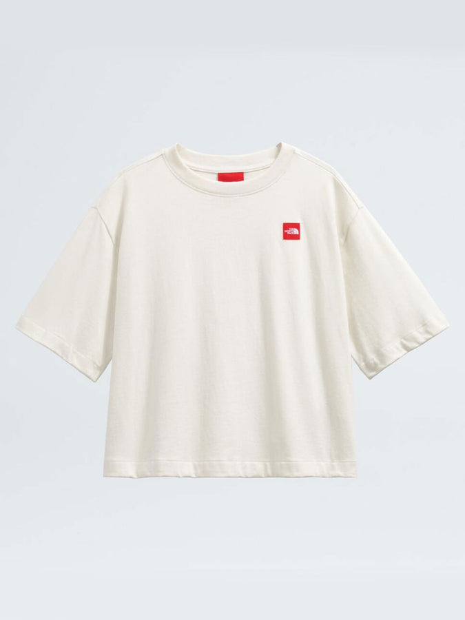 TNF Red Box Boxy T-Shirt | WHITE DUNE (QLI)