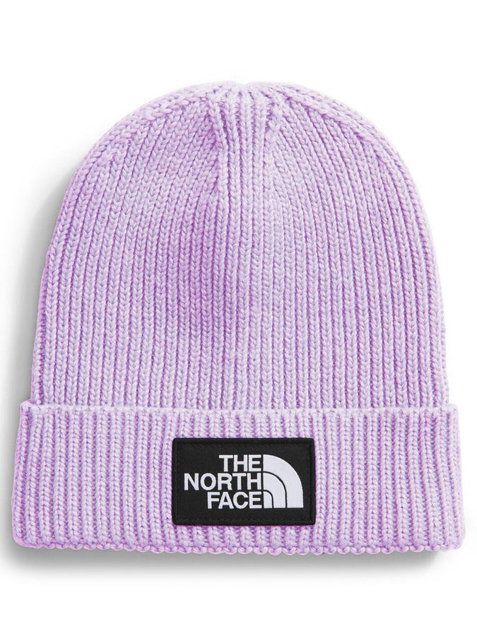 TNF Logo Box Cuffed Beanie | LITE LILAC (QZI)