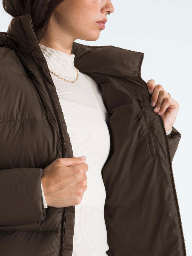 TNF Hydrenalite City Down Hooded Parka Jacket Holiday 2025 | SMOKEY BROWN (1OI)