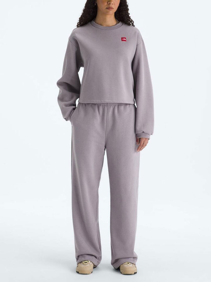 TNF Red Box Crewneck Sweatshirt Spring 2026 | TRANSCENDENT GREY (G7O)