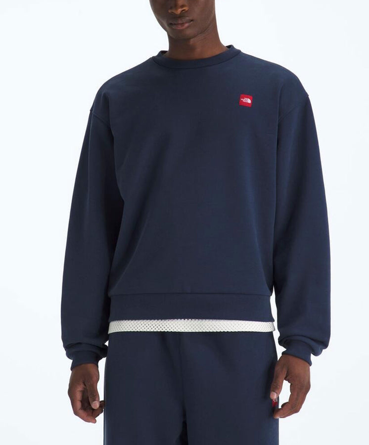 TNF Red Box Crewneck Sweatshirt Spring 2026 | SUMMIT NAVY (8K2)