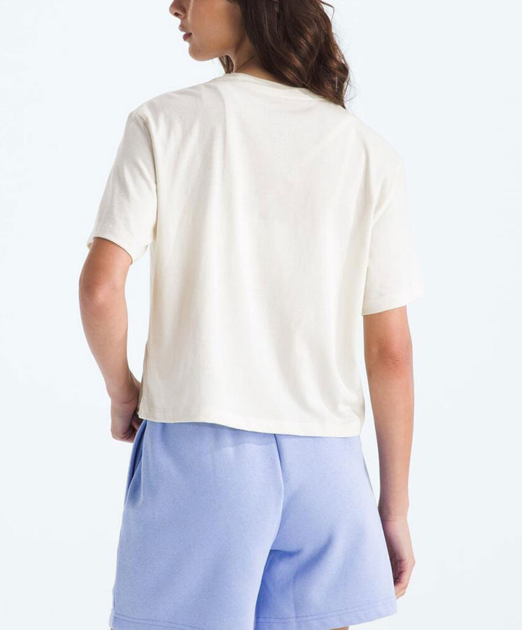 TNF Evolution Dome Crop Relaxed T-Shirt Spring 2026 | WHITE DUNE (QLI)