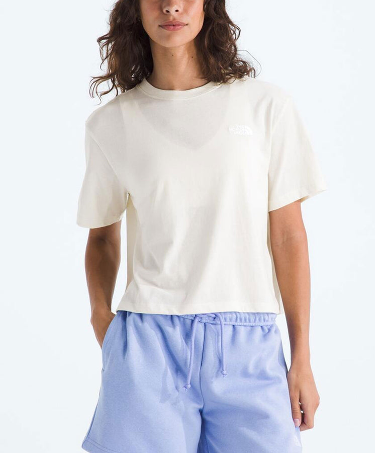 TNF Evolution Dome Crop Relaxed T-Shirt Spring 2026 | WHITE DUNE (QLI)
