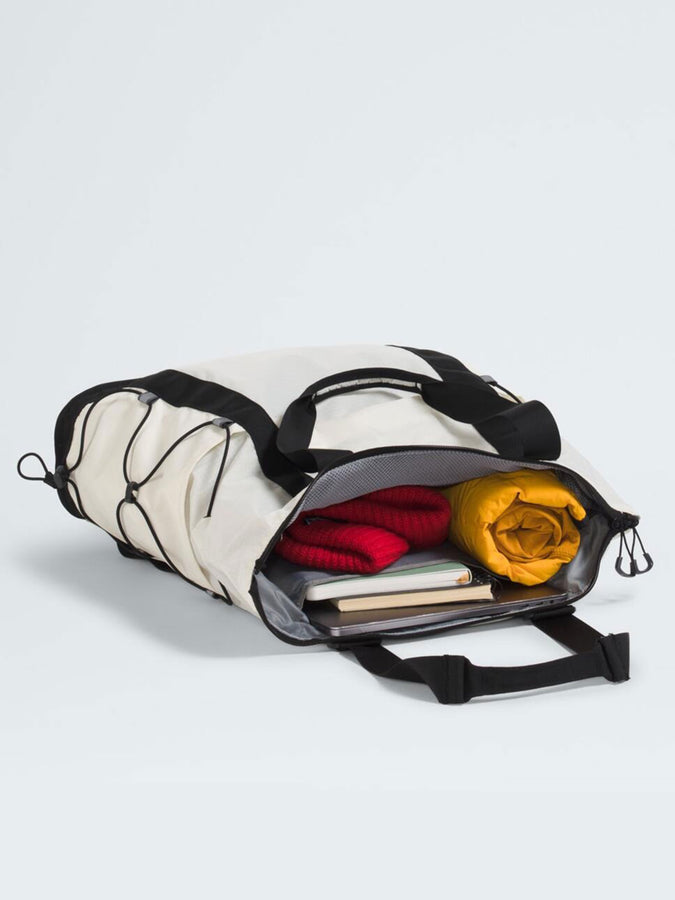 The North Face Borealis Tote Bag | WHITE DUNE/TNF BLACK (ROU)
