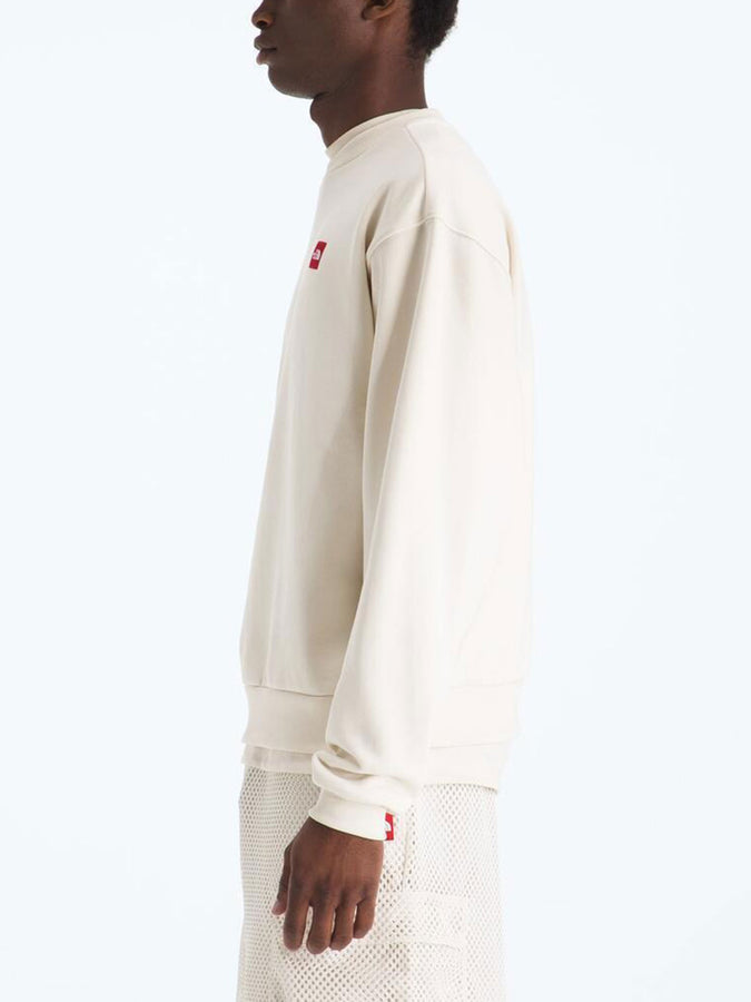TNF Red Box Crewneck Sweatshirt Spring 2026 | WHITE DUNE (QLI)