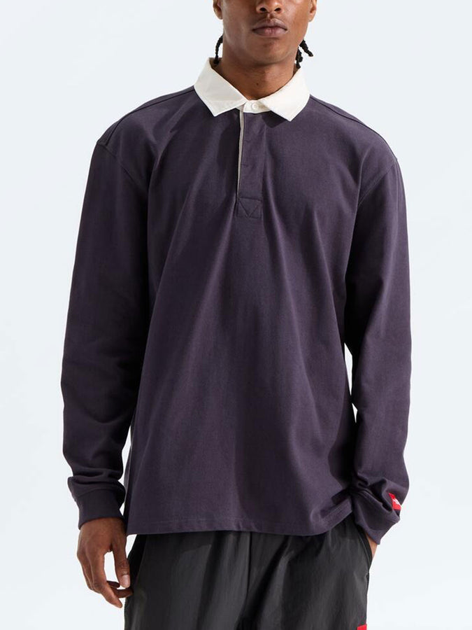 The North Face Red Box Rugby Long Sleeve Polo Fall 2026 | OBSIDIAN (0SA)