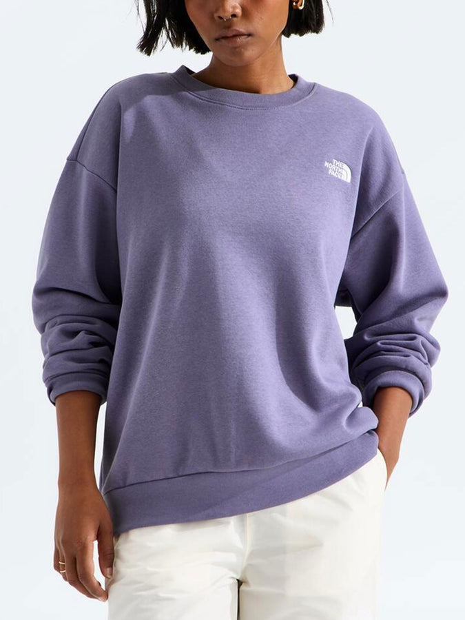 TNF Evolution Simple Dome Oversize Crewneck Sweatshirt 2026 | GROUNDED PLUM (NNK)