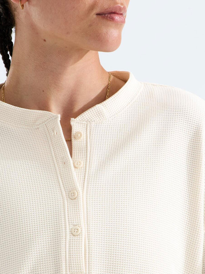 The North Face Ridge Path Waffle L/S T-Shirt Fall 2026 | WHITE DUNE (QLI)