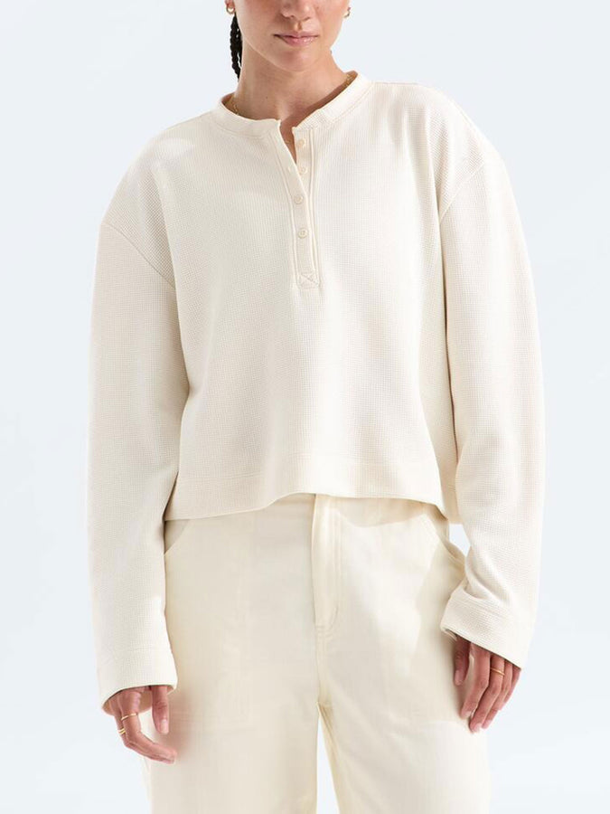 The North Face Ridge Path Waffle L/S T-Shirt Fall 2026 | WHITE DUNE (QLI)