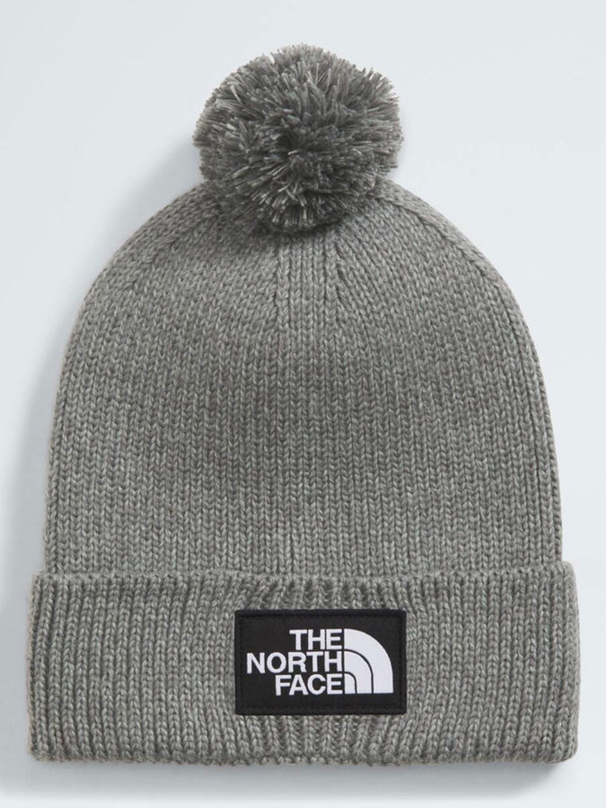 TNF Logo Box Pom Beanie | TNF MEDIUM GREY HEATHER (DYY)