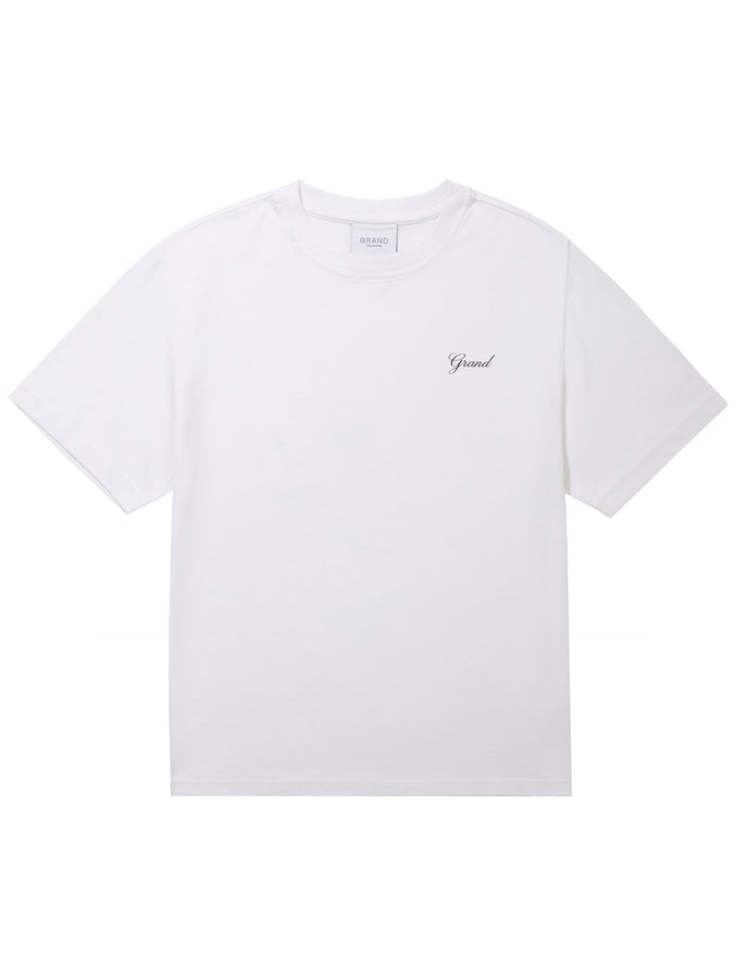 Grand Script T-Shirt Fall 2026 | WHITE