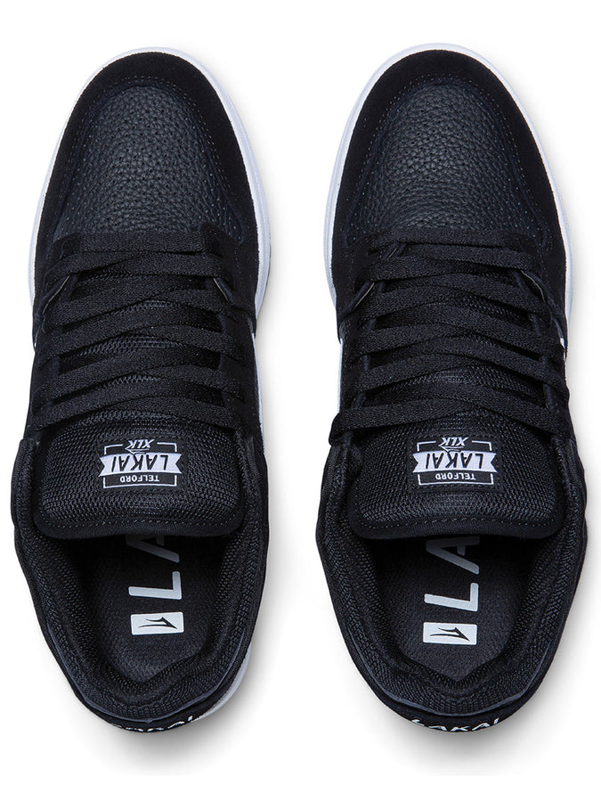 Lakai Telford Low Black Suede Shoes Spring 2024 | BLACK SUEDE (BLS)
