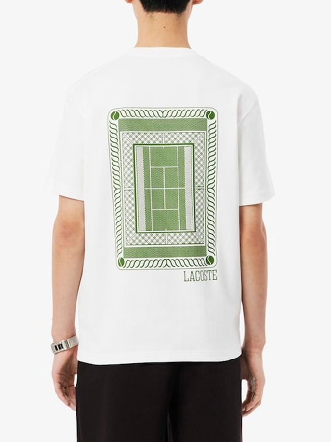 Lacoste Printed Jersey T-Shirt Spring 2026 | WHITE (001)