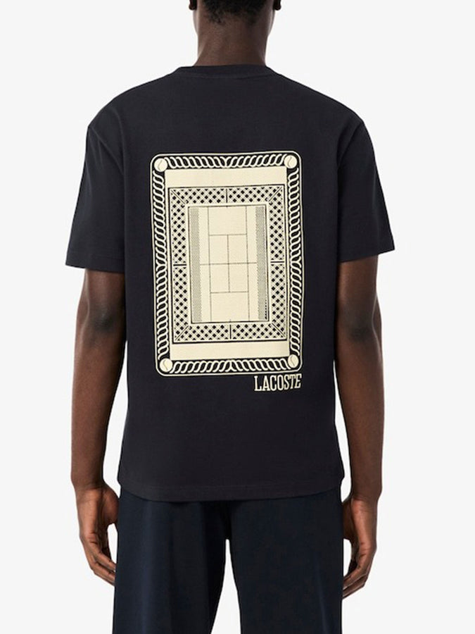 Lacoste Printed Jersey T-Shirt Spring 2026 | BLACK (350)