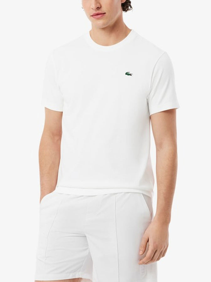 Lacoste Ultra Dry Printed Tennis T-Shirt Spring 2026 | WHITE (001)
