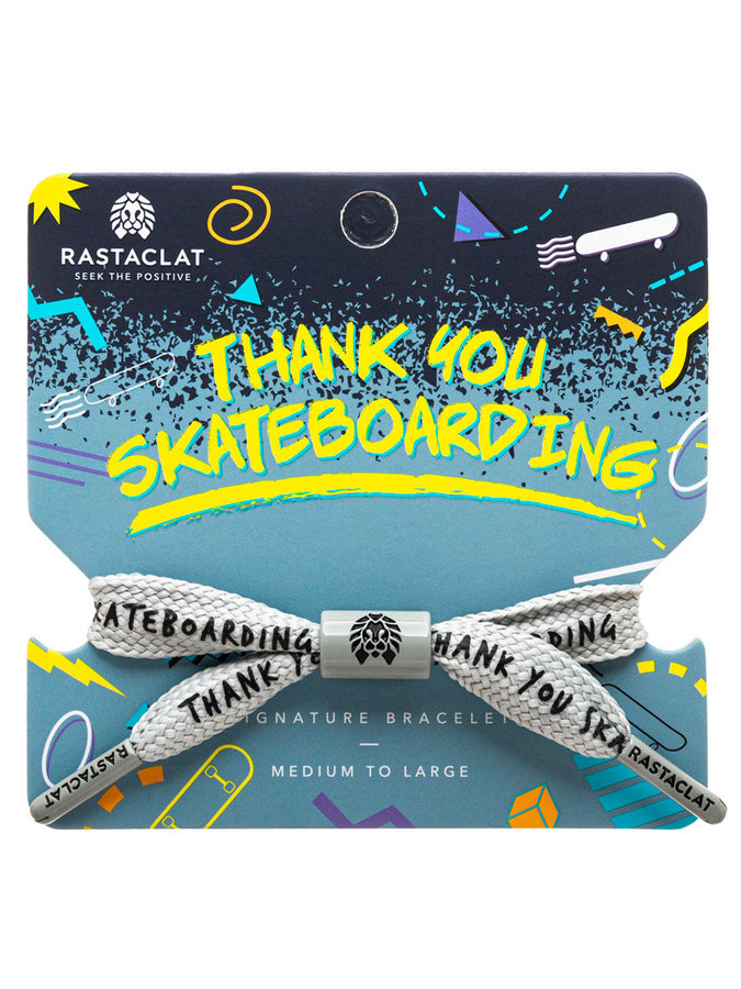 Rastaclat Thank You Skateboarding Single Lace Bracelet | LIGHT GREY