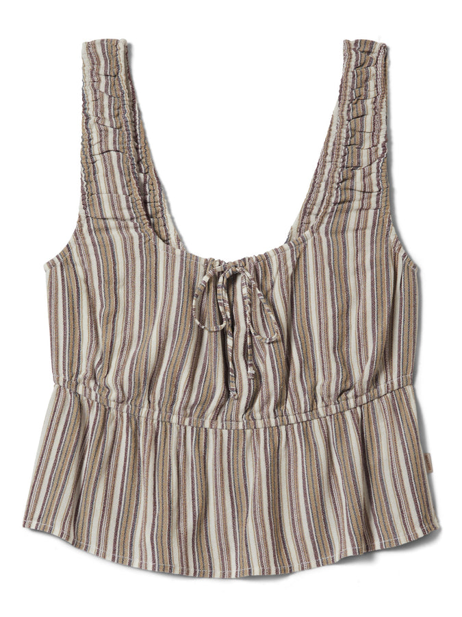 Brixton The Abigail Tie Tank Top Spring 2026 | WORN IN ROBUST RED STRIPE