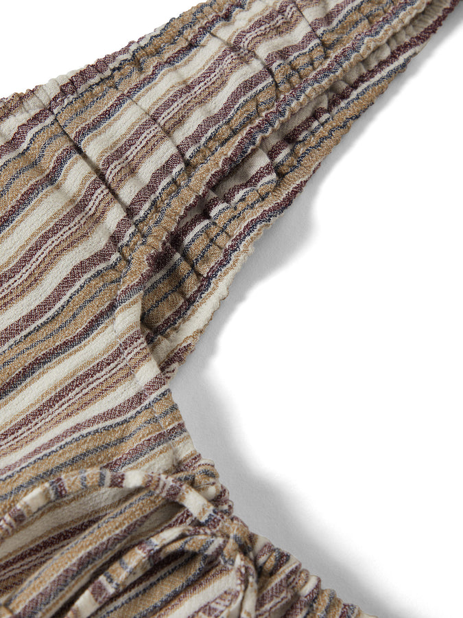 Brixton The Abigail Tie Tank Top Spring 2026 | WORN IN ROBUST RED STRIPE