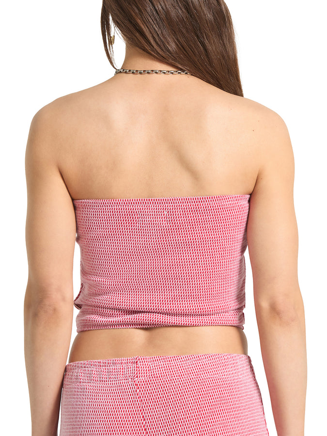 Brixton tHot To Go Tube Sleeveless Top Summer 2026 | ADRENALINE RUSH/WHITE WEAVE