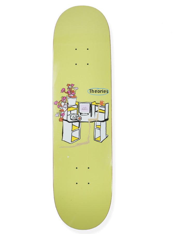 Theories Get Off The Internet Skateboard Deck | YELLOW