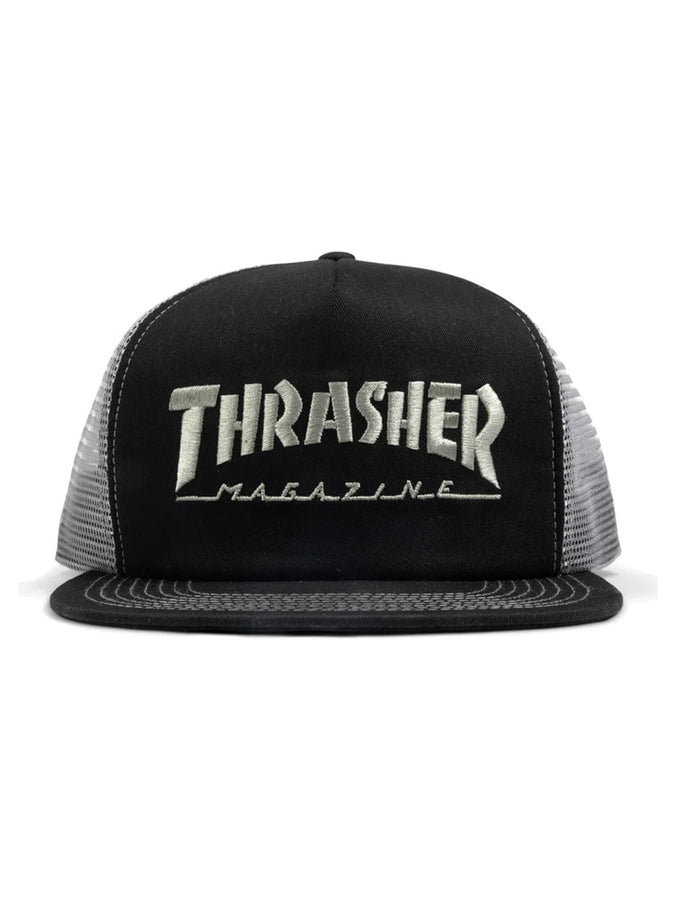 Thrasher Embroidered Mag Logo Mesh Hat Fall 2023 | BLACK/ GREY