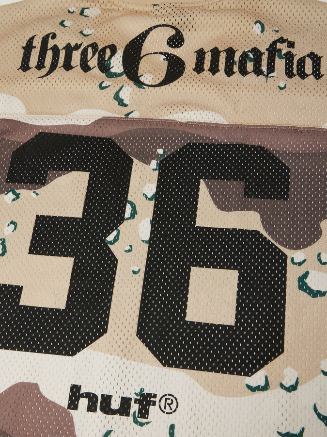 Huf x Three 6 Mafia Football Jersey Holiday 2026 | CAMO