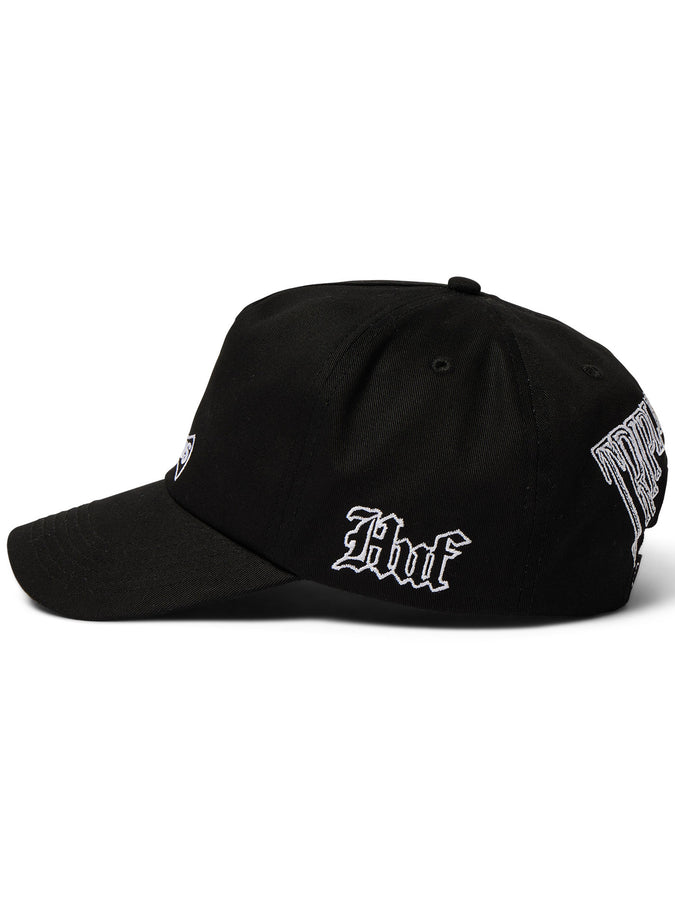 Huf x Three 6 Mafia Snapback Hat | BLACK