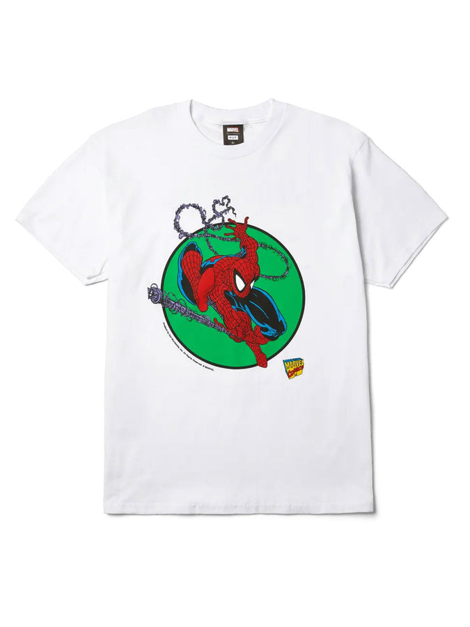 Huf Three Hundred White x Spiderman T-Shirt Fall 2025 | WHITE