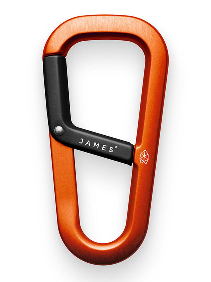 The James Brand The Hardin Tangerine/Black Carabiner | TANGERINE/BLACK