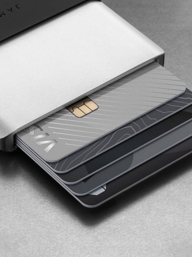 The James Brand The Lowe Silver/Black Wallet | SILVER/BLACK