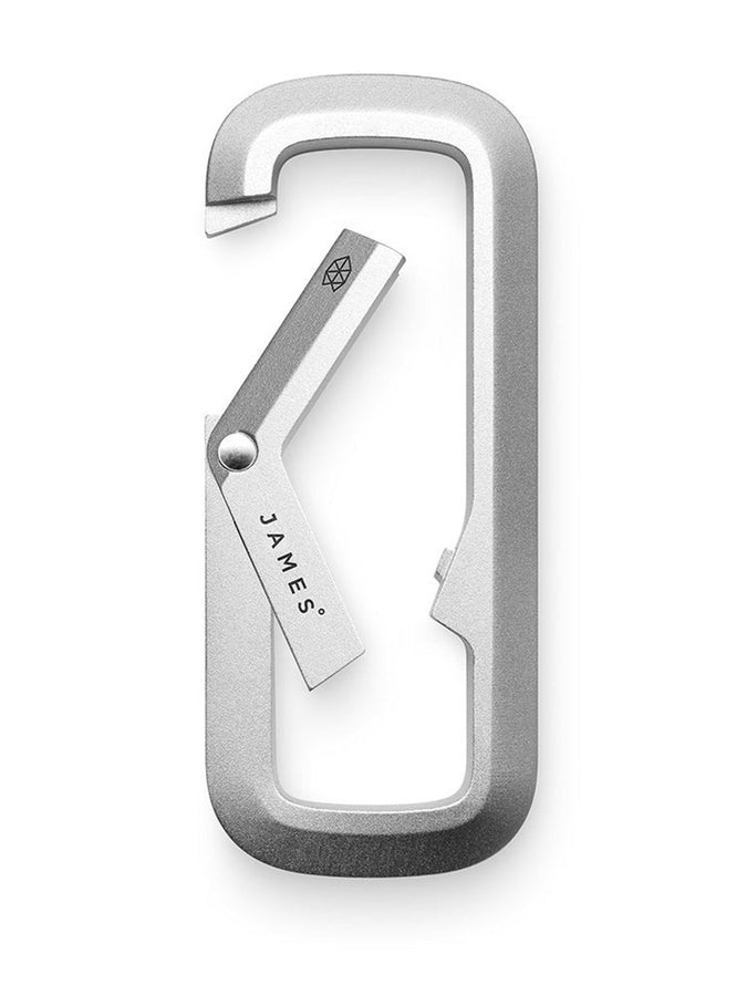 The James Brand The Maddison Silver Carabiner | SILVER