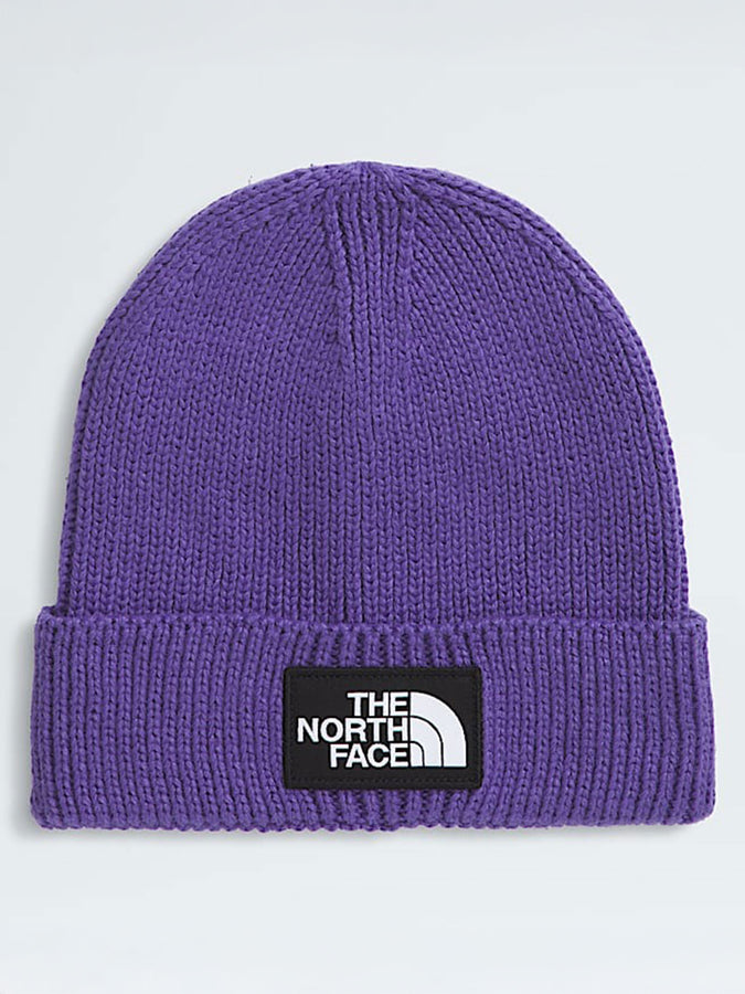 The North Face Logo Box Cuffed Beanie | PEAK PURPLE (NL4)