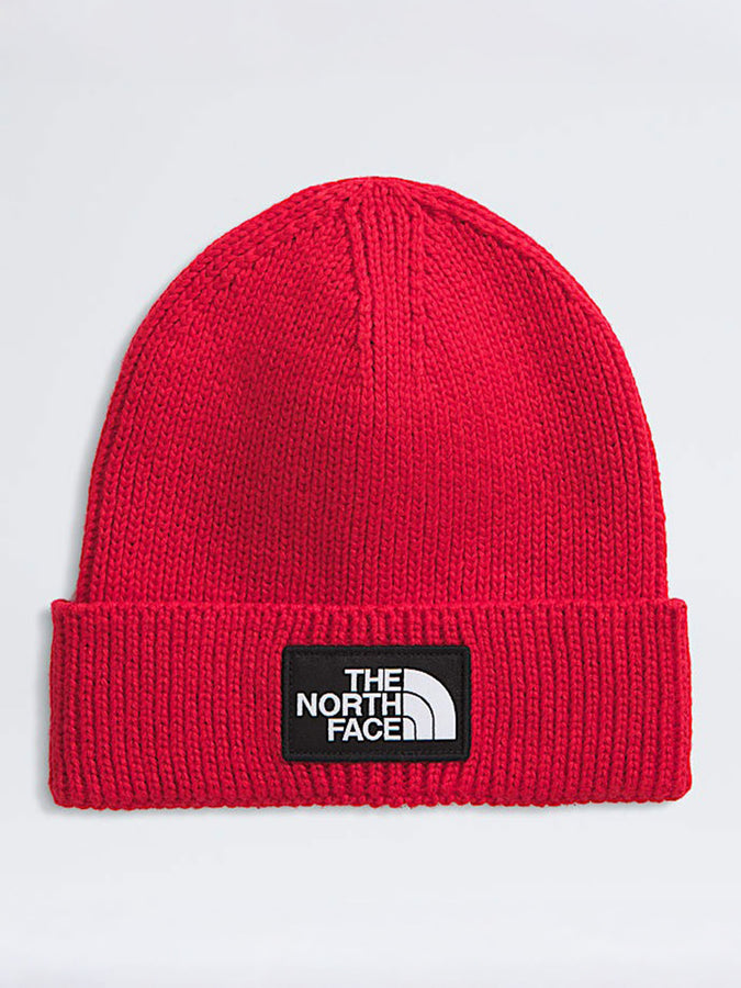 The North Face Logo Box Cuffed Beanie | TNF RED (682)