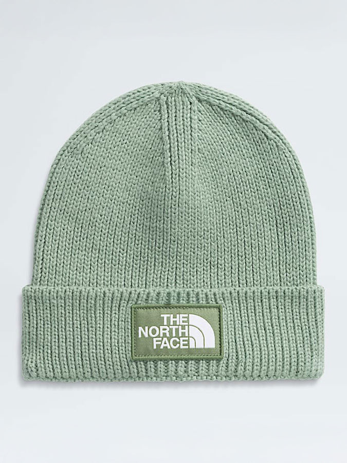The North Face Logo Box Cuffed Beanie | SLATE MOSS/BARK MIST (D5M)