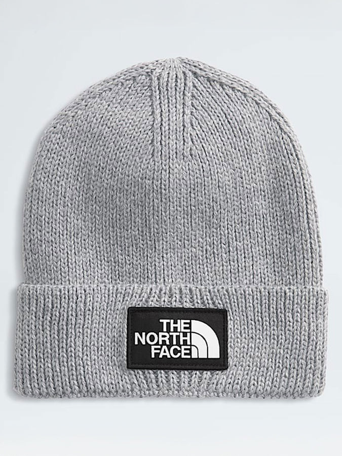 The North Face Logo Box Cuffed Beanie | TNF MEDIUM GREY HEATHER (DYY)