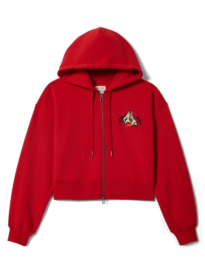Brixton Trophy Horse Cropped Zip Hoodie Spring 2026 | ADRENALINE RUSH