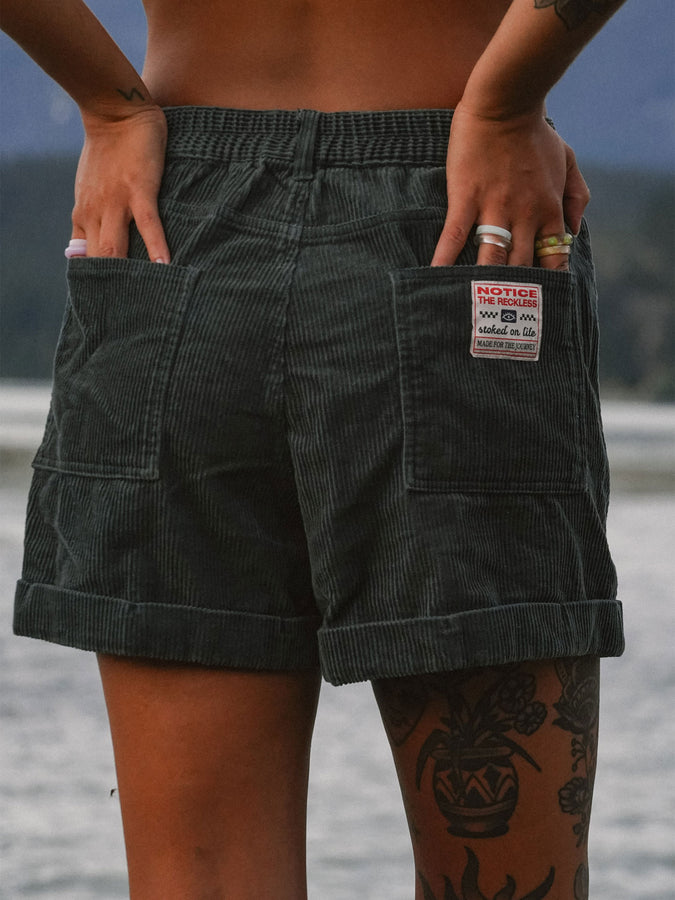 Notice The Reckless Teal Corduroy Shorts Summer 2026 | DARK TEAL