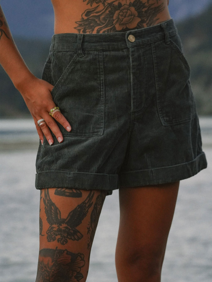 Notice The Reckless Teal Corduroy Shorts Summer 2026 | DARK TEAL