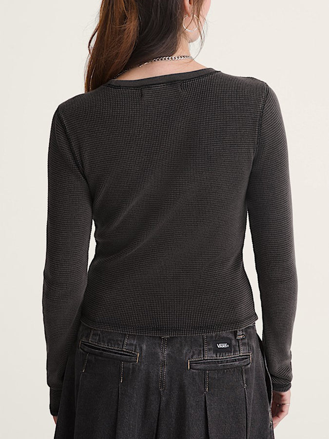 Vans Teri Waffle Long Sleeve T-Shirt Spring 2026 | BLACK (BLK)