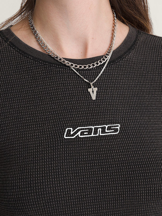 Vans Teri Waffle Long Sleeve T-Shirt Spring 2026 | BLACK (BLK)