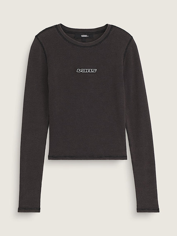 Vans Teri Waffle Long Sleeve T-Shirt Spring 2026 | BLACK (BLK)
