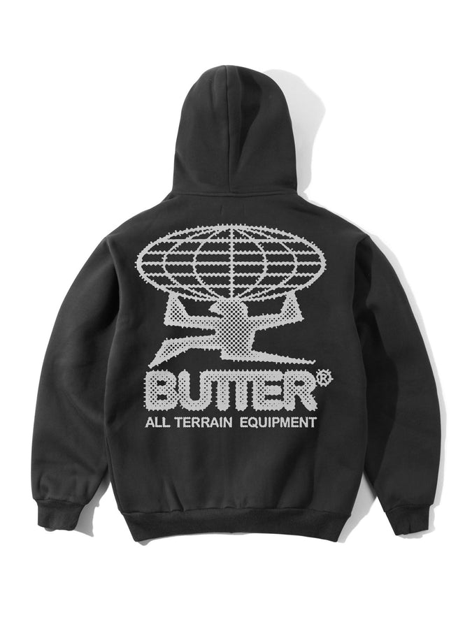 Butter Goods Terrain Hoodie Fall 2025 | WASHED BLACK