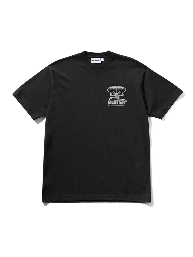 Butter Goods Terrain T-Shirt Fall 2025 | WASHED BLACK