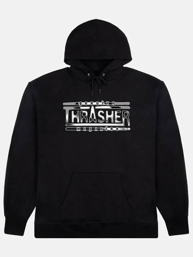 Thrasher Chrome Genuine Hoodie Fall 2025 | BLACK