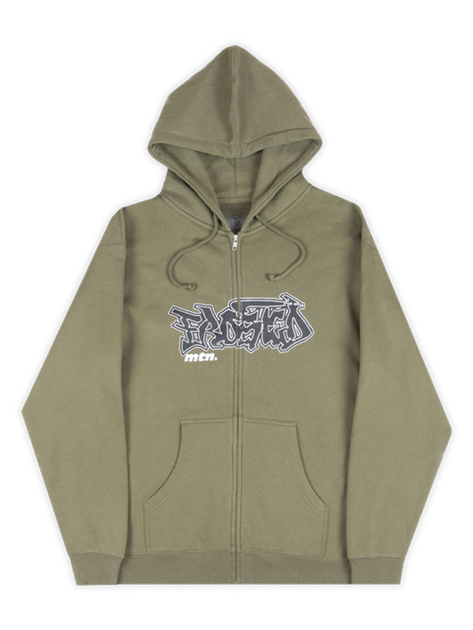 Frosted Throwy x Mtn Zip Hoodie Spring 2026 | OLIVE